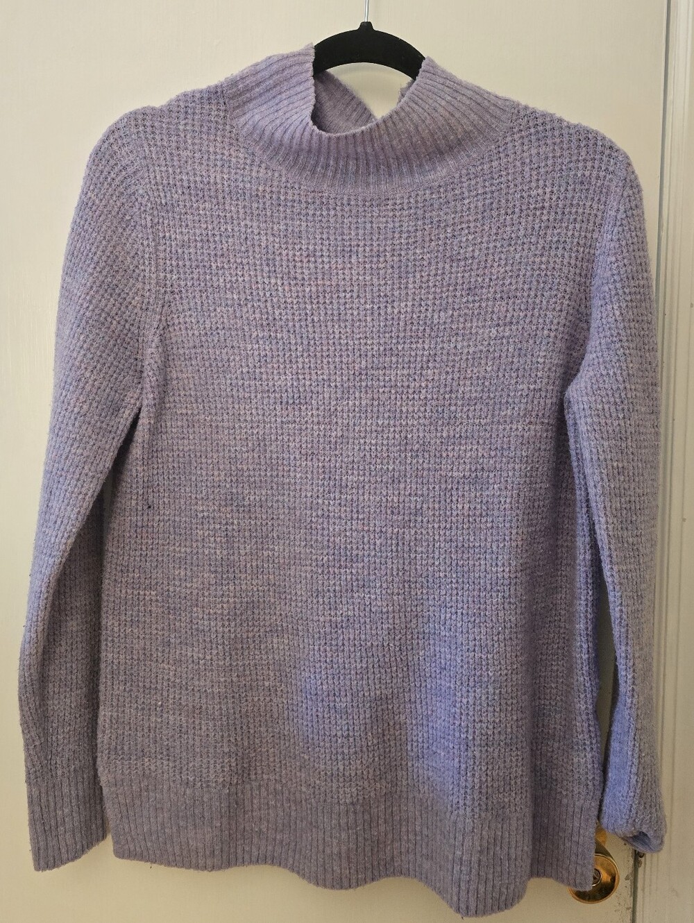 Old Navy Mockneck Tunic Sweater@ Marbled Purple, Size M